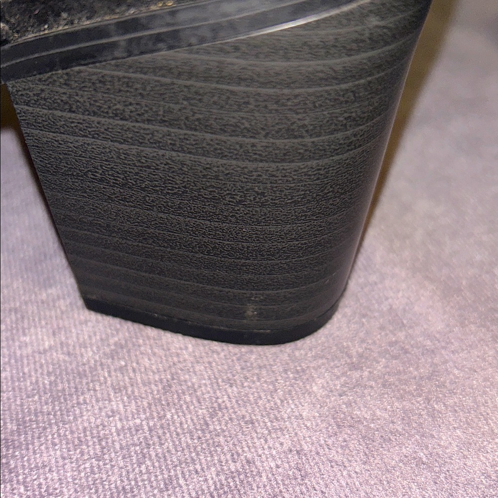 TIME and TRU Suede Peep-Toe Heeled Boots - Picture 13 of 14